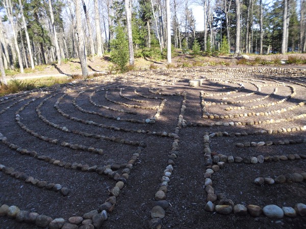 Walking Labyrinth in Adirondacks, 2012